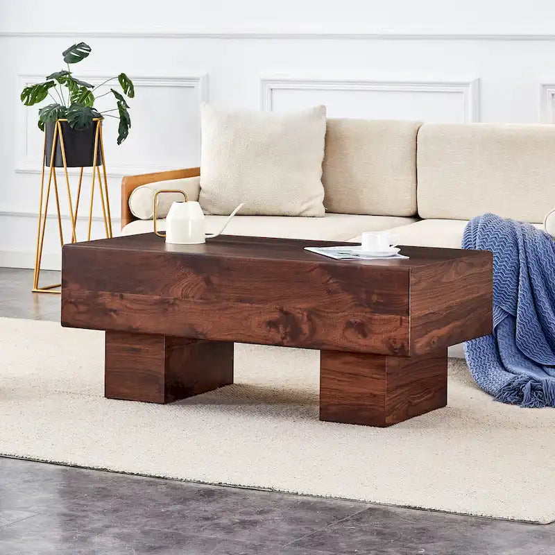 Modern Simple Texture Sticker MDF Coffee Table