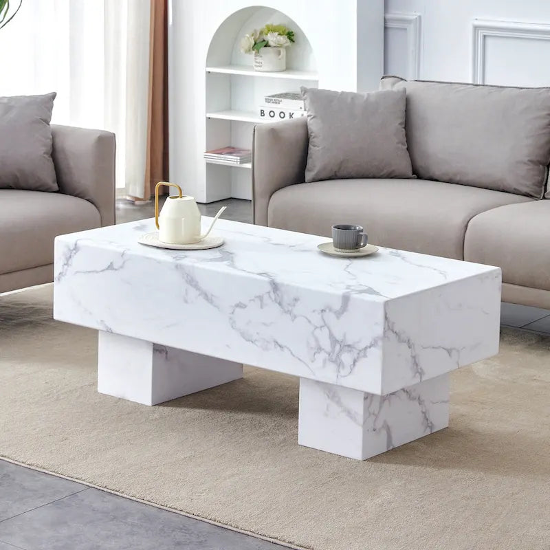 Modern Simple Texture Sticker MDF Coffee Table
