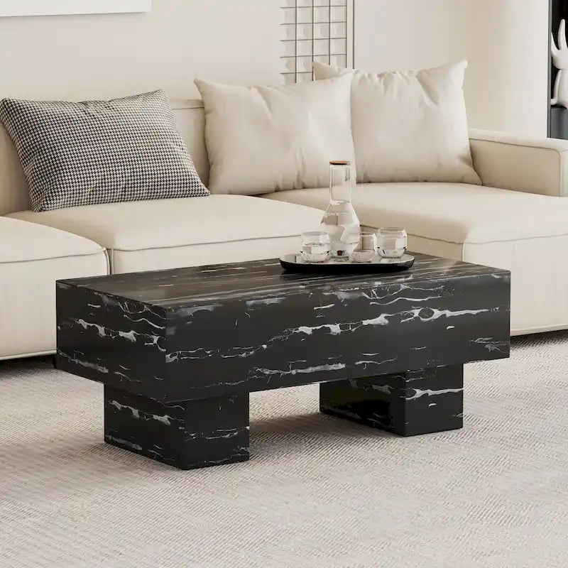 Modern Simple Texture Sticker MDF Coffee Table