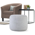 Round Braided Pouf