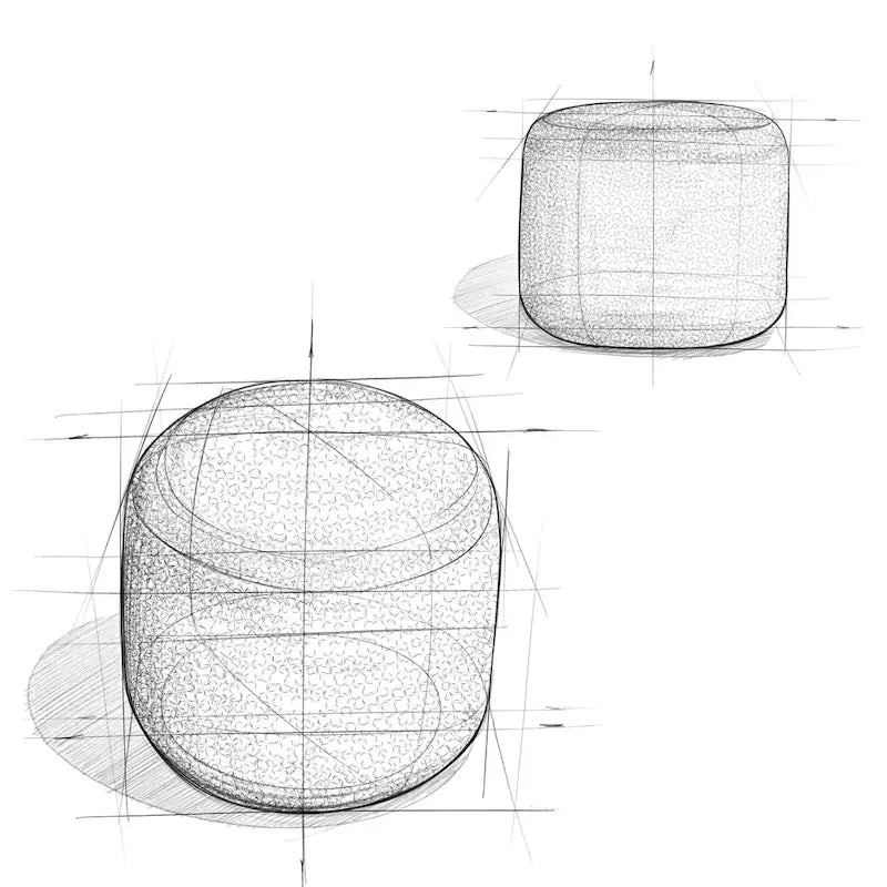 Round Braided Pouf