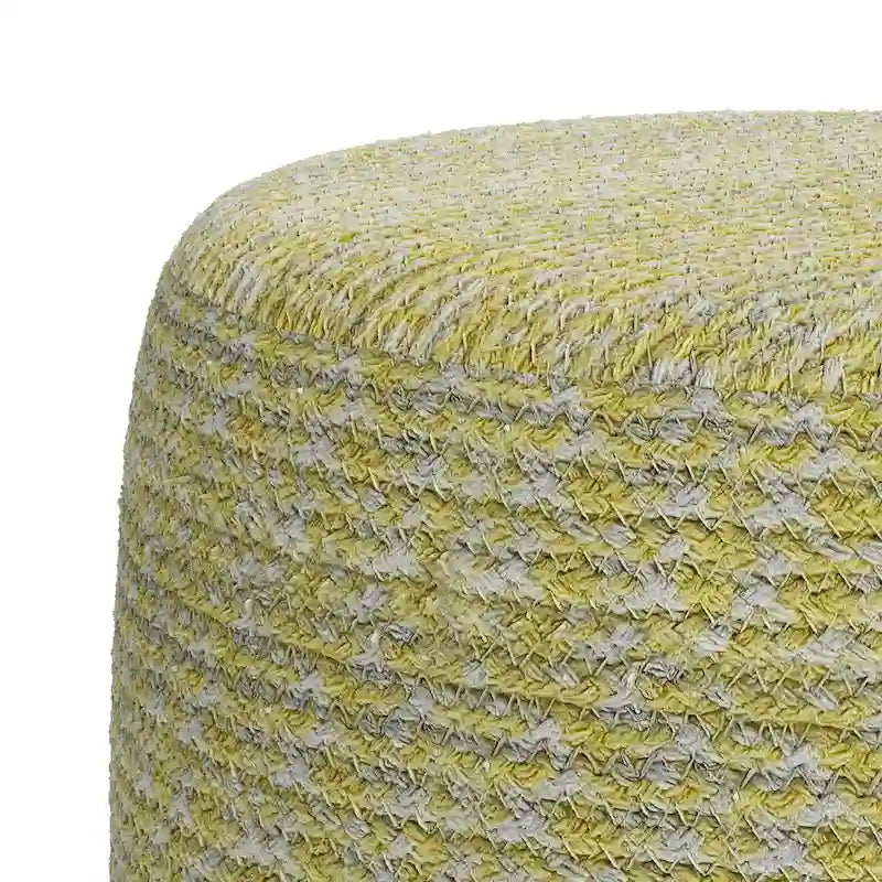 Round Braided Pouf