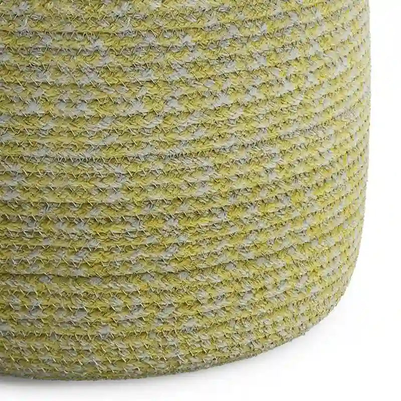 Round Braided Pouf