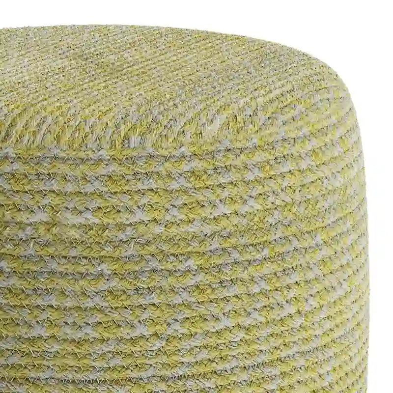 Round Braided Pouf