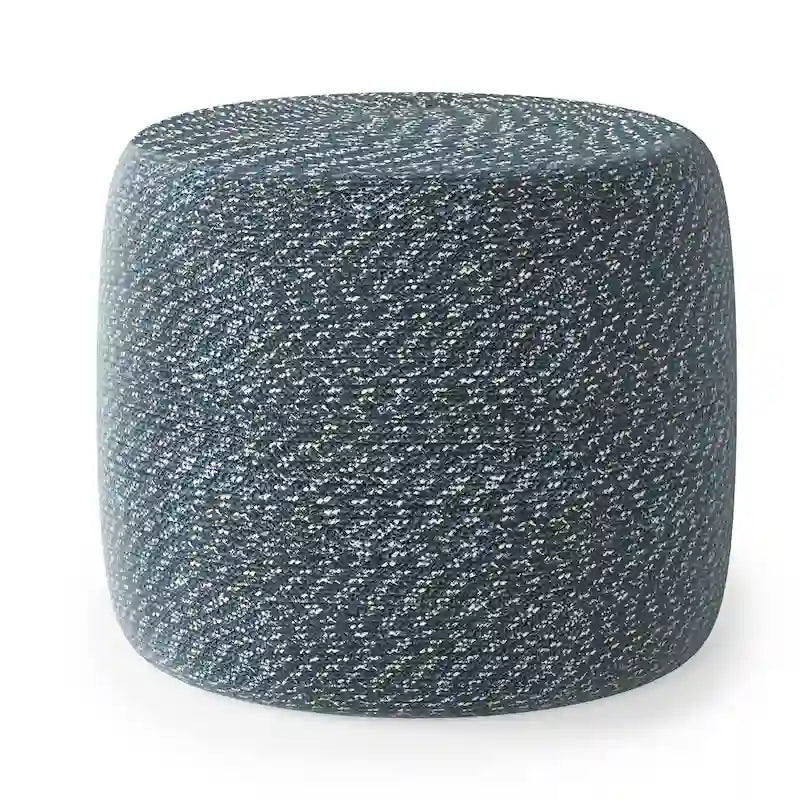 Round Braided Pouf