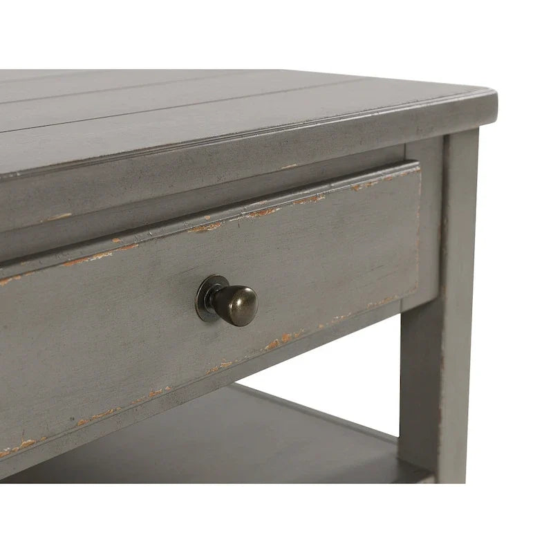 Antique Gray Rectangular Coffee Table - 50W x 30D x 20H