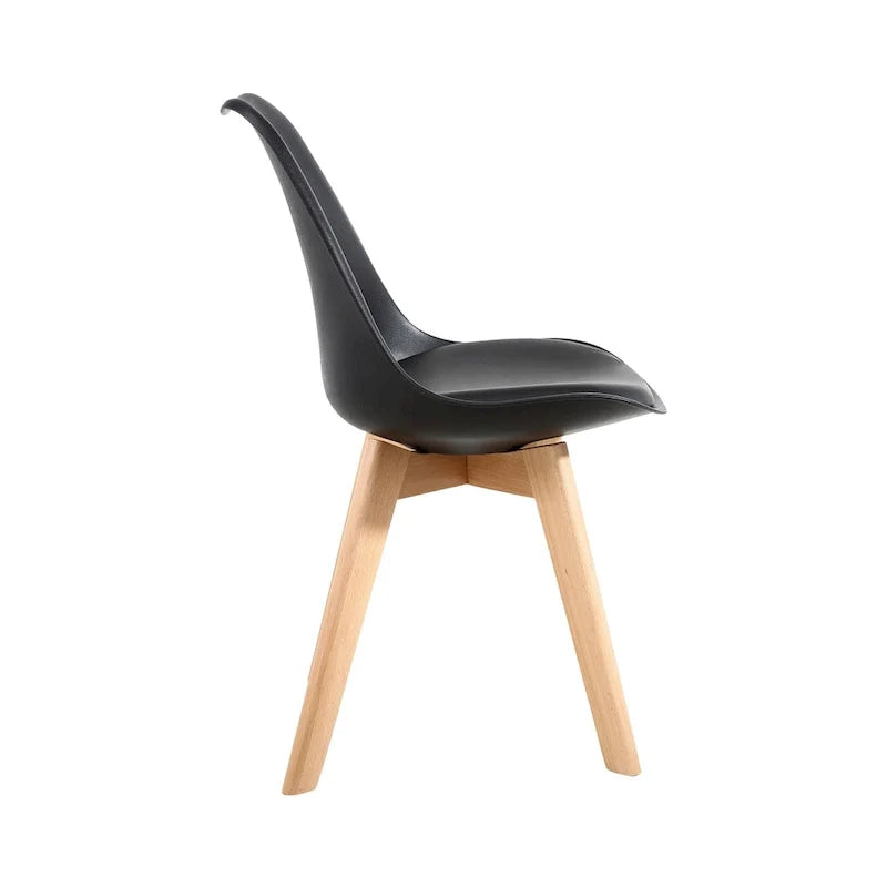 Dining Chairs Wooden Desk Chairs No Wheels Set of 2