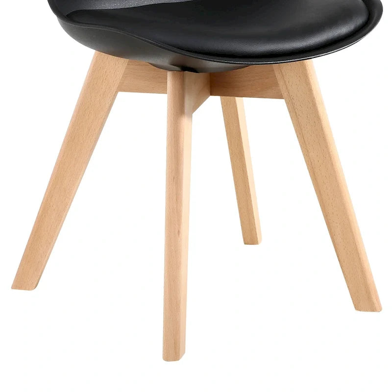 Dining Chairs Wooden Desk Chairs No Wheels Set of 2