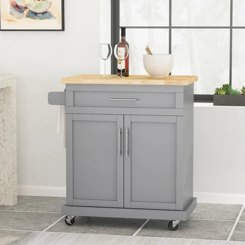 Indoor Kitchen Cart with Wheels