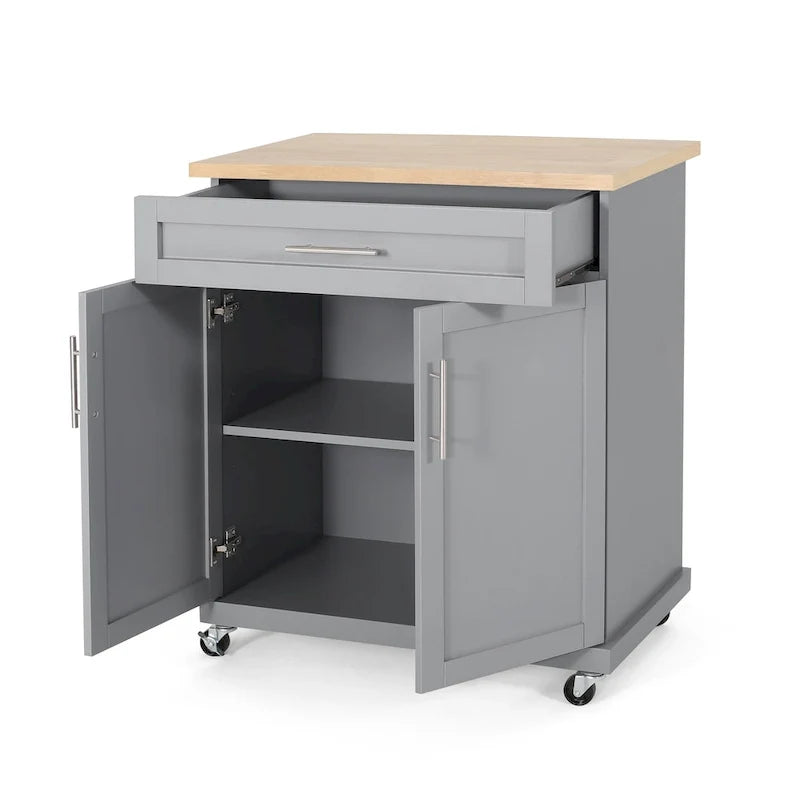 Indoor Kitchen Cart with Wheels