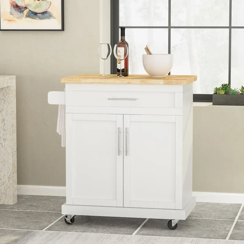 Indoor Kitchen Cart with Wheels