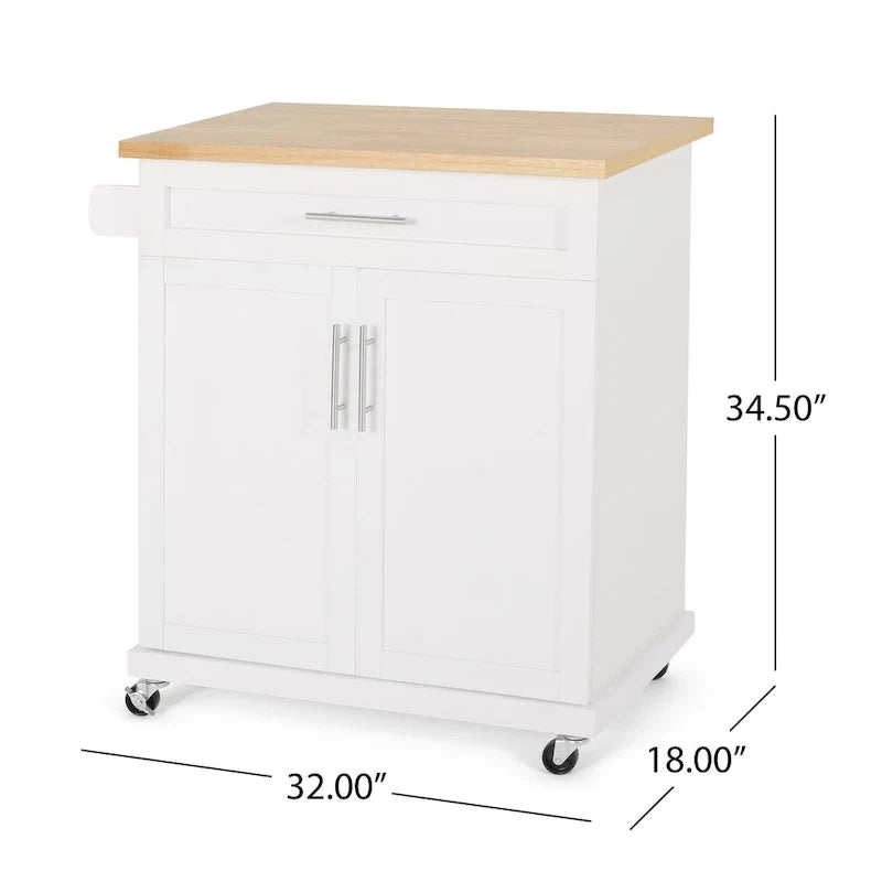Indoor Kitchen Cart with Wheels