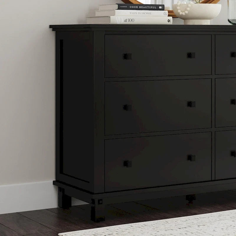 Cassettiera in legno nero