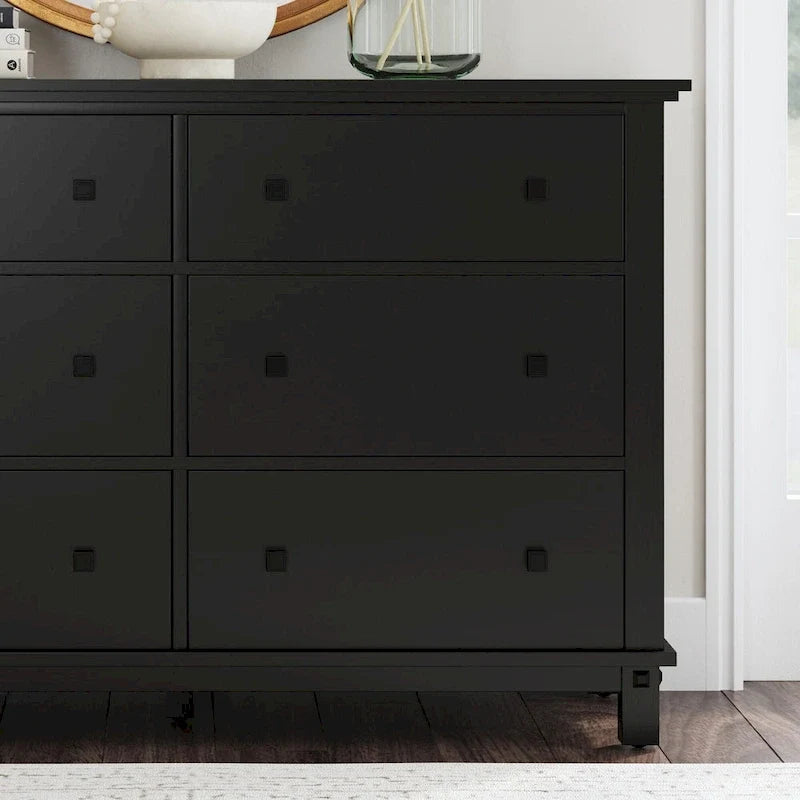 Cassettiera in legno nero