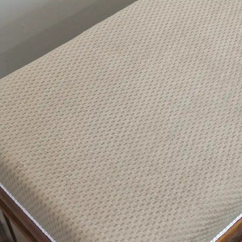 Carved Wood Storage Bench