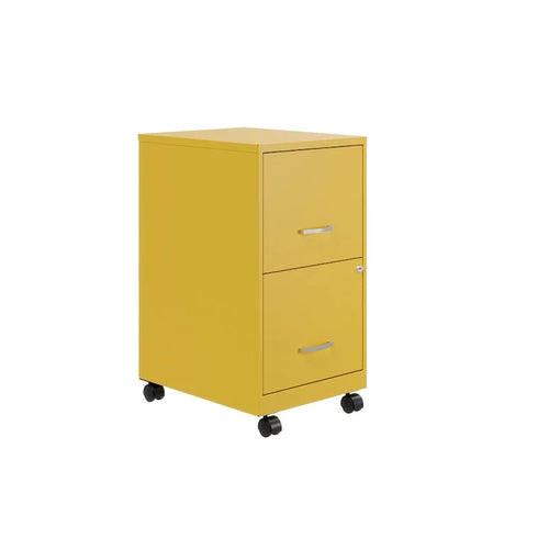 18 2 Drawer Mobile Smart Vertical File Cabinet, Teal