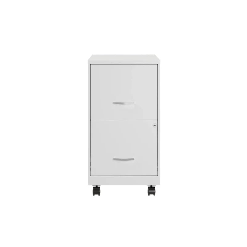 18 2 Drawer Mobile Smart Vertical File Cabinet, Teal