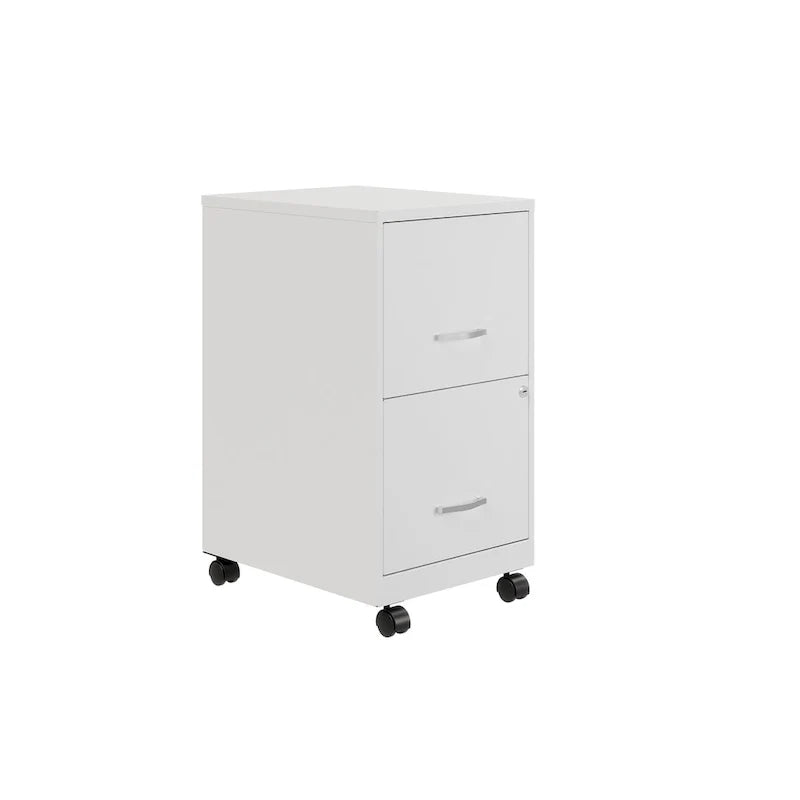 18 2 Drawer Mobile Smart Vertical File Cabinet, Teal