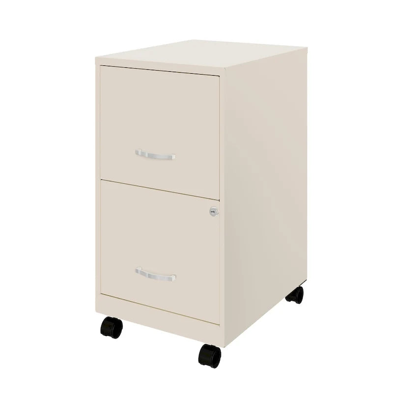 18 2 Drawer Mobile Smart Vertical File Cabinet, Teal