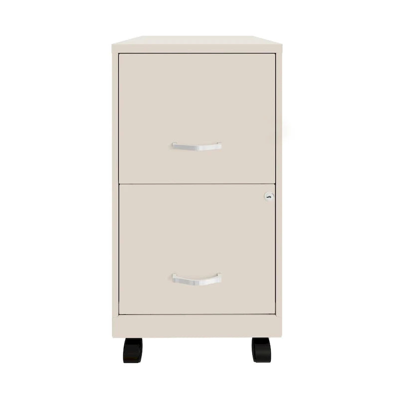 18 2 Drawer Mobile Smart Vertical File Cabinet, Teal