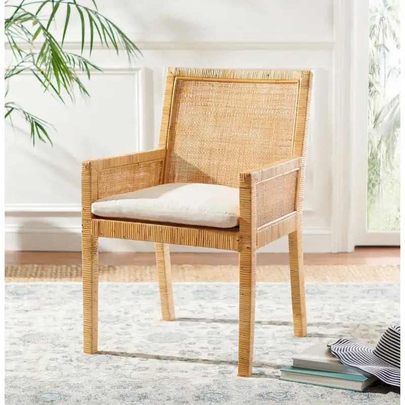 Coastal Accent Chair with Cushion - 22.8 W x 22.4 L x 34.6 H - 23Wx22Dx35H