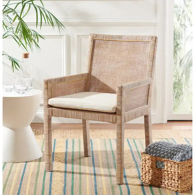 Coastal Accent Chair with Cushion - 22.8 W x 22.4 L x 34.6 H - 23Wx22Dx35H
