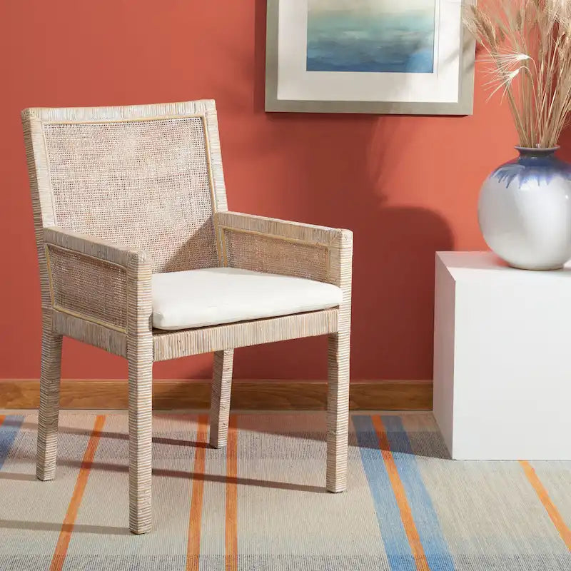 Coastal Accent Chair with Cushion - 22.8 W x 22.4 L x 34.6 H - 23Wx22Dx35H