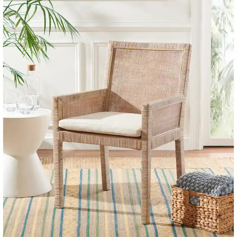 Coastal Accent Chair with Cushion - 22.8 W x 22.4 L x 34.6 H - 23Wx22Dx35H