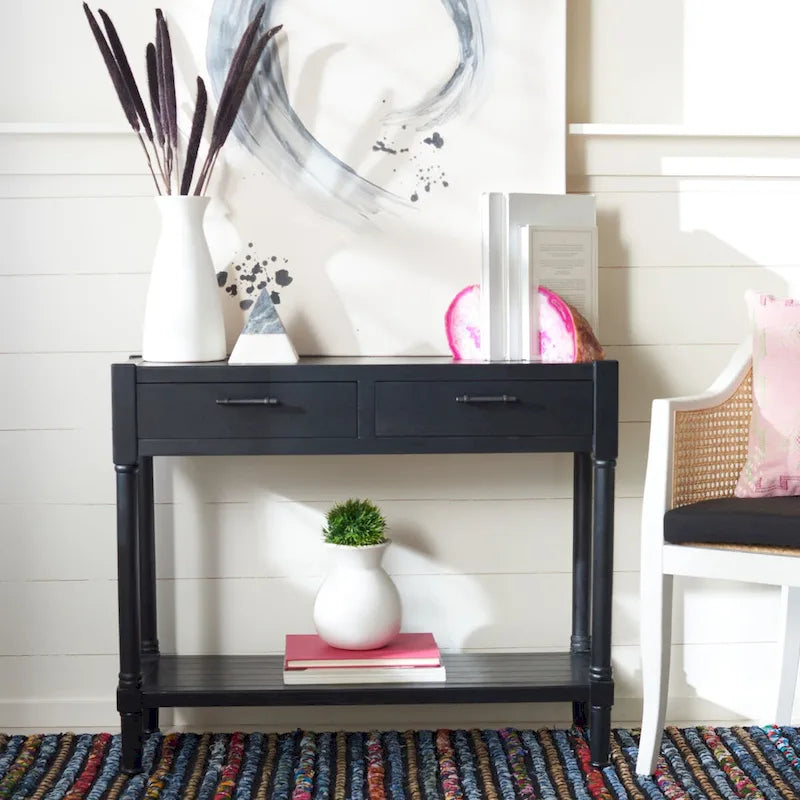 2-Drawer Console Table - 35.5 W x 13 L x 29.5 H - 36Wx13Dx30H
