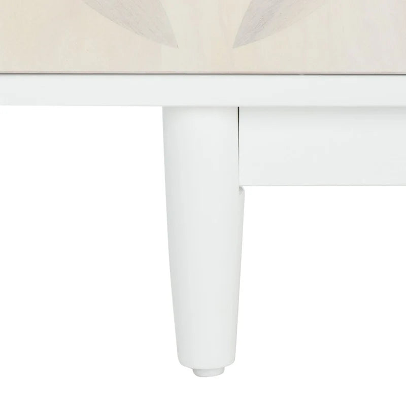 3 Shelf Patterned Media Stand - 54 W x 15 D x 22 H - 54Wx15Dx22H