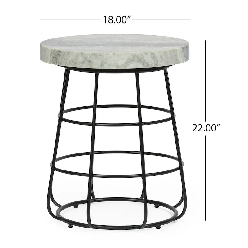Thick Marble Side Table