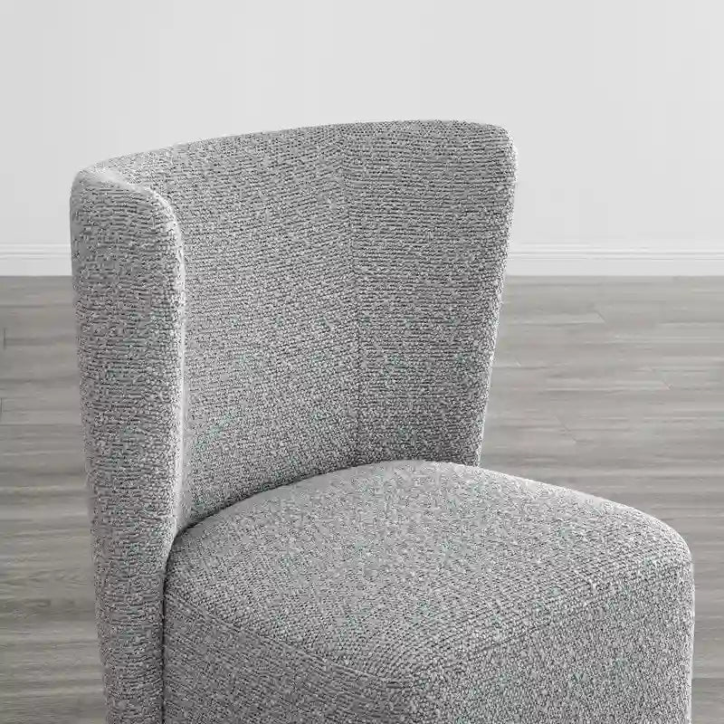 Modern Dining Chairs with Casters&Wood Base Set of 2