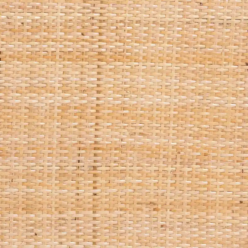 Zestaw 2 krzeseł jadalnianych w stylu boho, z naturalnego rattanu i drewna akacjowego