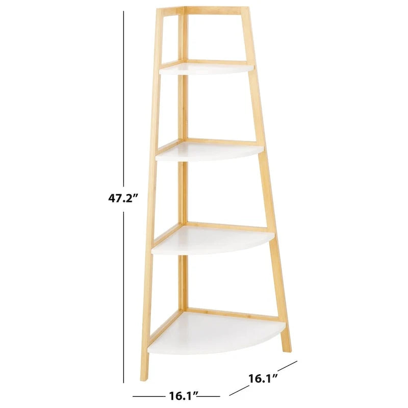 4 Tier Corner Shelf - 16Wx16Dx47H